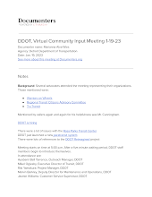 DDOT, Virtual Community Input Meeting 1-19-23