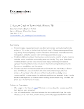 Chicago Casino Town Hall: Rivers 78