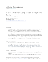 BeltLine Affordable Housing Advisory Board (BAHAB) Meeting