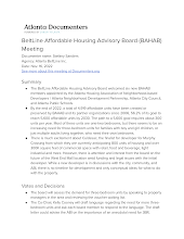 BeltLine Affordable Housing Advisory Board (BAHAB) Meeting