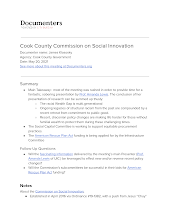 Cook County Commission on Social Innovation