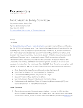 Public Health & Safety Committee