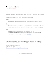 City Council Caucus Meeting [In Person Meeting]