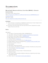 Mental Health Response Advisory Committee (MHRAC) - Diversion Subcommittee