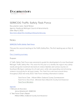 SEMCOG Traffic Safety Task Force