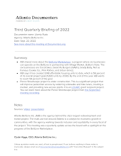 Third Quarterly Briefing of 2022