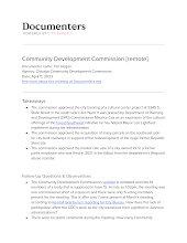 Community Development Commission [remote]