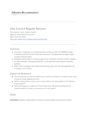 City Council Regular Session