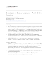 Commission on Chicago Landmarks + Permit Review Committee