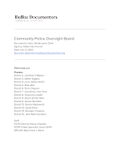 Community Police Oversight Board