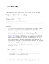 MARTA Board of Directors - Planning and Capital Programs Committee Meeting