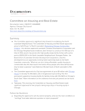 Committee on Housing and Real Estate