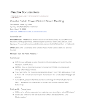 Omaha Public Power District Board Meeting