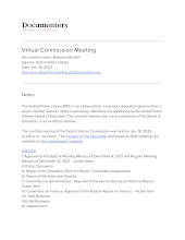 Virtual Commission Meeting