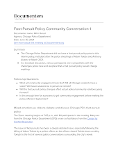 Foot Pursuit Policy Community Conversation 1