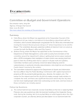 Committee on Budget and Government Operations