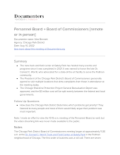 Personnel Board + Board of Commissioners [remote or in person]
