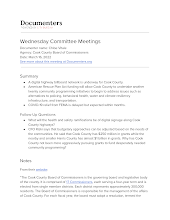 Wednesday Committee Meetings