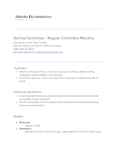 Zoning Committee - Regular Committee Meeting