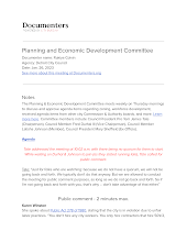Planning and Economic Development Committee