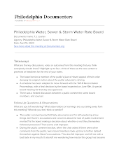 Philadelphia Water, Sewer & Storm Water Rate Board
