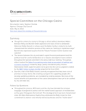 Special Committee on the Chicago Casino