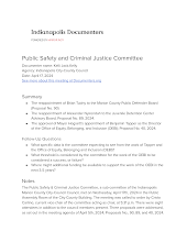 Public Safety and Criminal Justice Committee