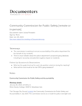 Community Commission for Public Safety [remote or in-person]