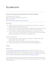 Environmental Commission of Cook County