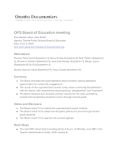 OPS Board of Education meeting