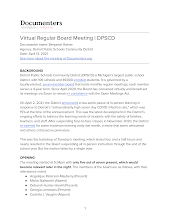 Virtual Regular Board Meeting  - See attached Flyer