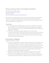Policy & Government Oversight Committee