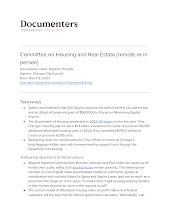 Committee on Housing and Real Estate [remote or in person]