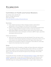 Committee on Health and Human Relations