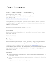 Westside Board of Education Meeting