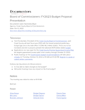 Board of Commissioners: FY2023 Budget Proposal Presentation