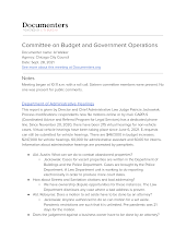 Committee on Budget and Government Operations
