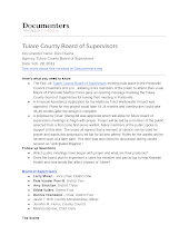Tulare County Board of Supervisors