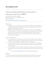 Infant and Maternal Mortality Among African Americans Task Force (IMMT)