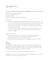 School Quality Rating Policy (SQRP) Virtual Town Hall