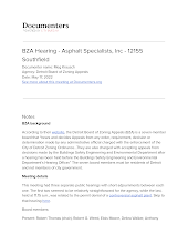 BZA Hearing - Asphalt Specialists, Inc - 12155 Southfield