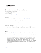 Committee on Committees and Rules