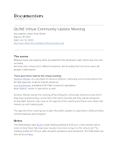 QLINE Virtual Community Update Meeting