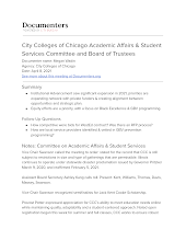Committee on Academic Affairs and Student Services + Board of Trustees