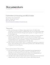 [remote or in person] Committee on Housing and Real Estate