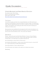 Omaha Municipal Land Bank Board of Directors