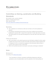 Committee on Zoning, Landmarks and Building Standards