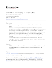 Committee on Housing and Real Estate