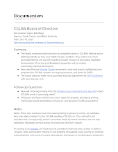 CCLBA Board of Directors