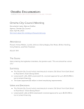 Omaha City Council Meeting